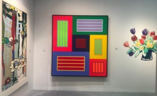 Art by Tom Wesselman, Peter Halley and Roy Lichtenstein exhibited by David Benrimon Fine Art at The Armory Show. Photo by Franklin Perrell.