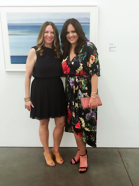 Christine Berry with Elena Frampton at The Parrish Art Museum Spring Fling, 2019. Courtesy of Christine Berry.