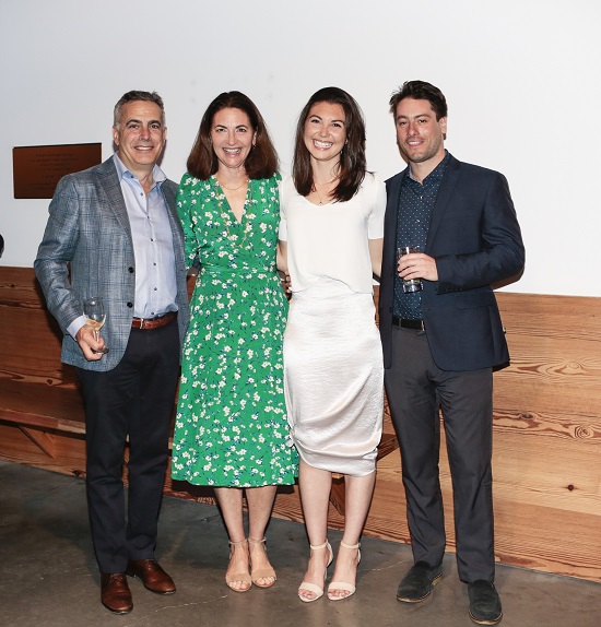 Christopher LaGuardia, Jane LaGuardia, Charlotte LaGuardia and Vincent Abbate at Spring Fling 2019. Courtesy Parrish Art Museum.