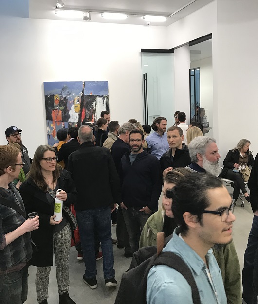 Opening reception of "Highlight: The High Line" at Hollis Taggart on May 9, 2019. Courtesy of Paul Efstathiou