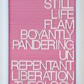 "Liberation Theology / Pink" by Maynard Monrow. Courtesy of Keyes Art.