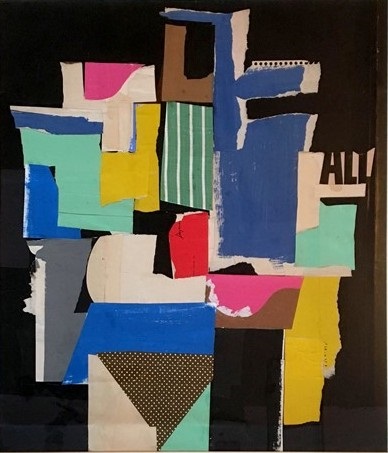 "Untitled 505" by Bob Paul Kane. Collage, 22.75 x 19.5 inches. Courtesy Quogue Gallery.