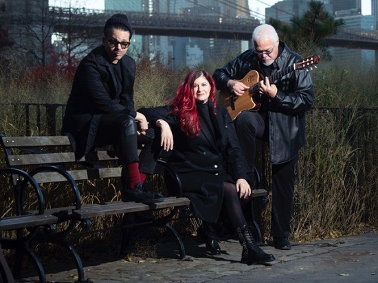 Maria Bacardi, center" with Edgaro Gonzalez and David Oquendo in NYC. Photo by Pasha Antonov. Courtesy of Maria Bacardi. 