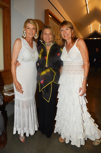 Ashley Copeland, Veronica Atkins and Maryanne Horwath attend Parrish Art Museum Midsummer Party at Parrish Art Museum on July 13, 2019 in Water Mill, NY. Photo: Patrick McMullan/PMC. Courtesy of Parrish Art Museum. 