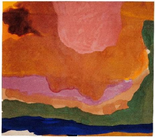 "Flood" by Helen Frankenthaler, 1967. Acrylic on canvas, 124 1/4 x 140 1/2 inches. Whitney Museum of American Art. Courtesy of the Parrish Art Museum.