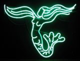 “Sirena” by Caroline Waloski. Neon sculpture (prototype for The Amniotic Sea wall mural), 24 x 18.5 inches. Courtesy of the artist.