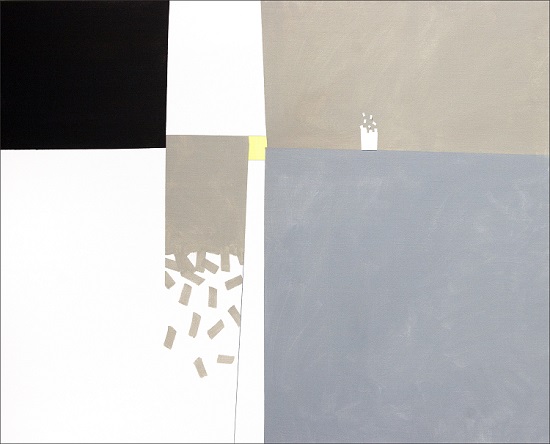 "In Out" by Edward Burke, 2012. Acrylic on canvas, 60 x 48 inches.