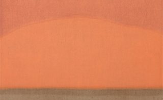 "Untitled (Orange)" by Susan Vecsey, 2017. Oil on linen, 42 x 60 inches. Courtesy Quogue Gallery.
