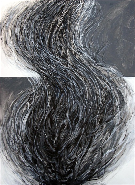 "Windswept" by Edward Burke 2015. Acrylic on canvas, 30 x 40 inches.