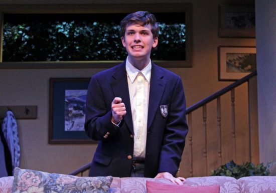 Ian Hubbard as Charlie in "Admissions" performed by the Hampton Theatre Company. Photo by Tom Kochie. Courtesy Hampton Theatre Company.